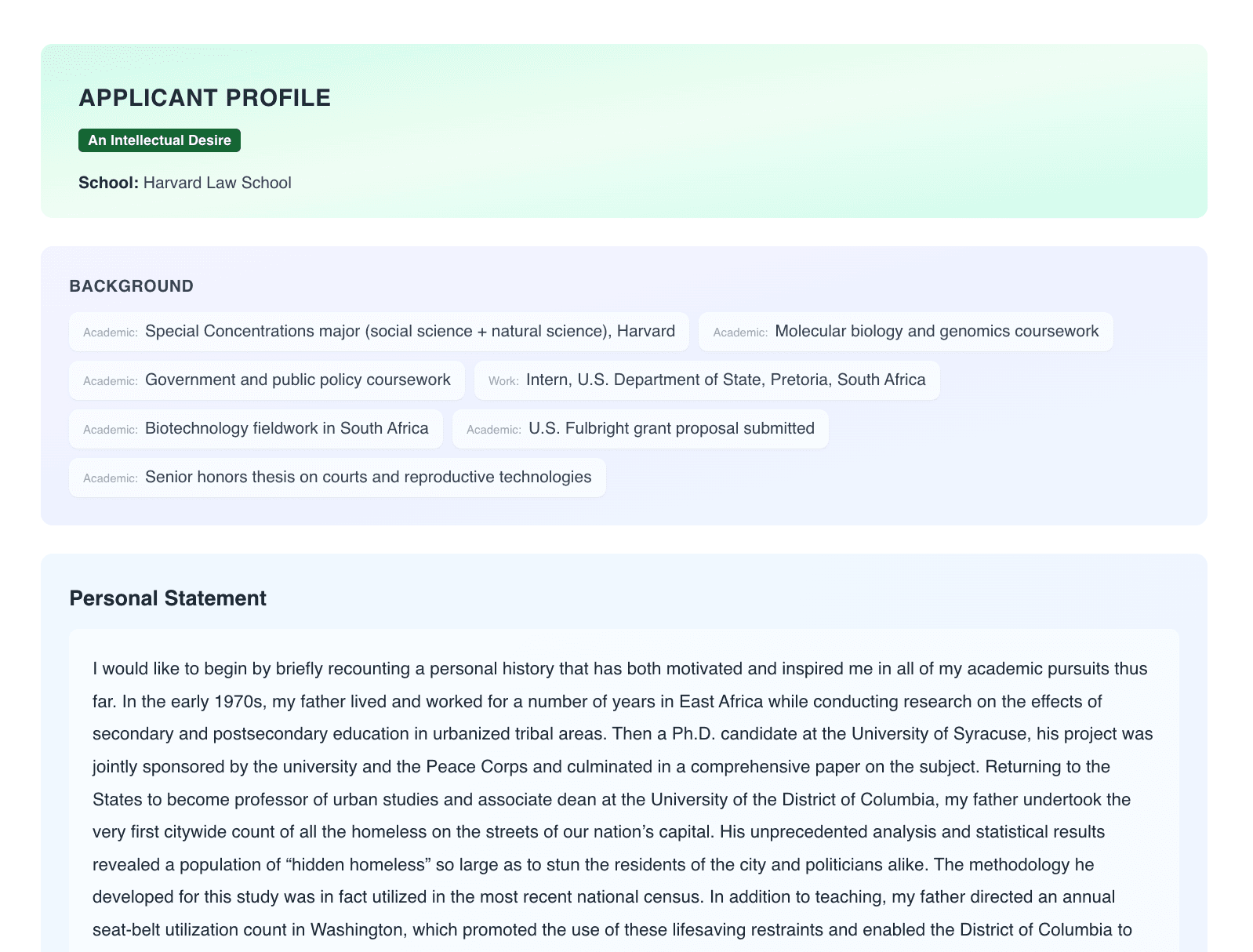 100+ Law School Profiles